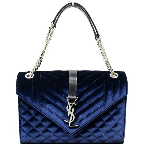 blue ysl handbag|ysl quilted tote bag.